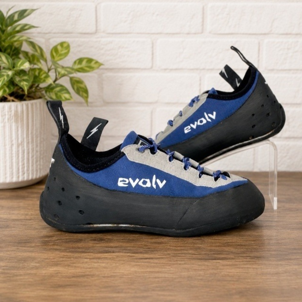 Evolv Quest-AF Rock Climbing Shoes Blue Gray Men's 8 Women's 9.5 EU 41